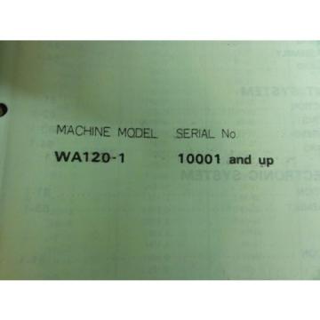 Komatsu WA120-1 Wheel Loader Shop Manual