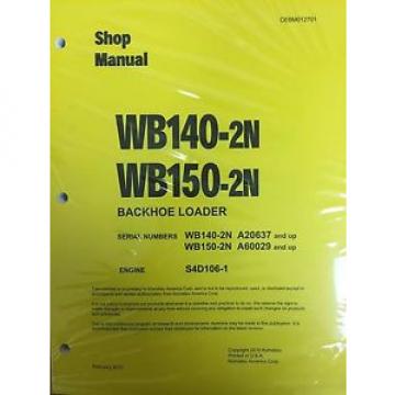 Komatsu WB140-2N, WB150-2N Backhoe Service Shop Manual