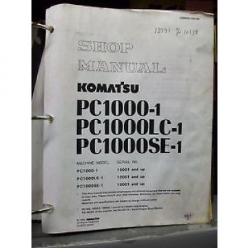 Komatsu PC1000 Excavator Shop Manual