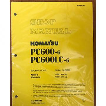 Komatsu Service PC600-6, PC600LC-6 Service Repair Manual