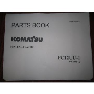 Komatsu PC12UU-1 mini excavator parts Manual