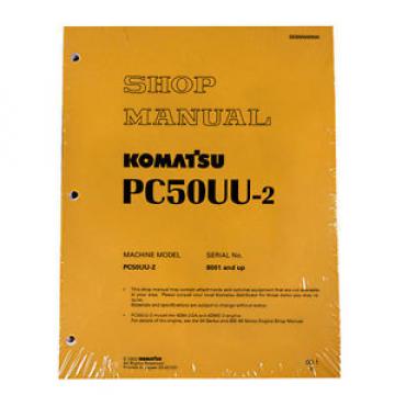 Komatsu Service PC50UU-2 Excavator Shop Repair Manual