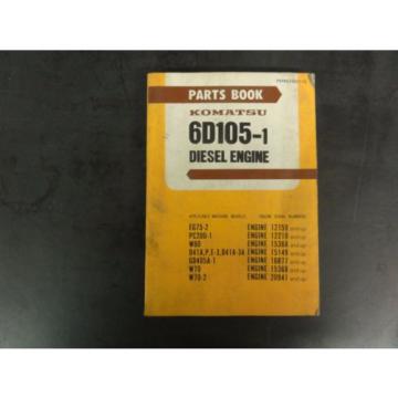 Komatsu 6D105-1 Diesel Engine Parts Book