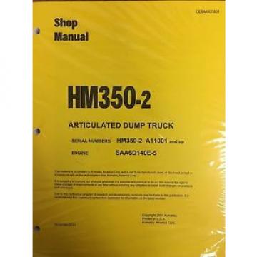Komatsu HM350-2 Shop Service Manual Articulated Dump Truck