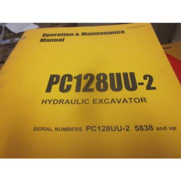 Komatsu PC128UU-2 Hydraulic Excavator Operation &amp; Maintenance Manual