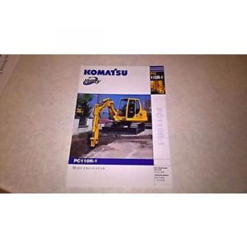 komatsu pc110r-1 excavator sale brochure