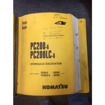 Komatsu PC200-6 Parts Manual