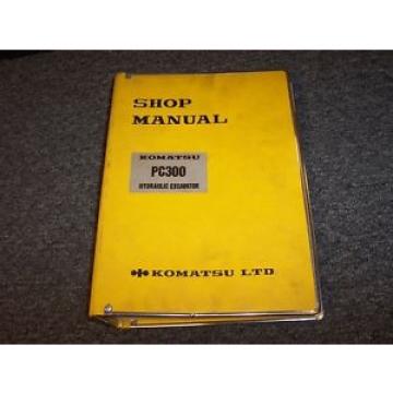 Komatsu PC300 Hydraulic Excavator Workshop Shop Service Repair Manual Guide Book