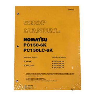 Komatsu Service PC150-6K Shop Repair Manual NEW
