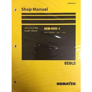 Komatsu HM400-2 Shop Service Manual Articulated Dump Truck