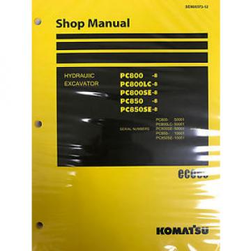 Komatsu PC800-8 PC800LC-8 PC800SE-8 PC850-8 PC850SE-8 Service Repair Printed Man