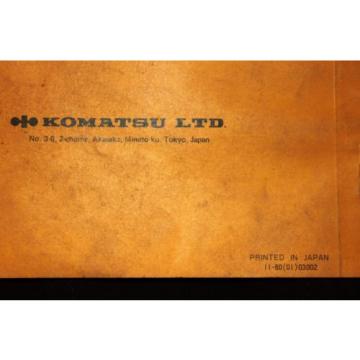 Komatsu attachment book shop Manual Catalog dozer crawler D355A