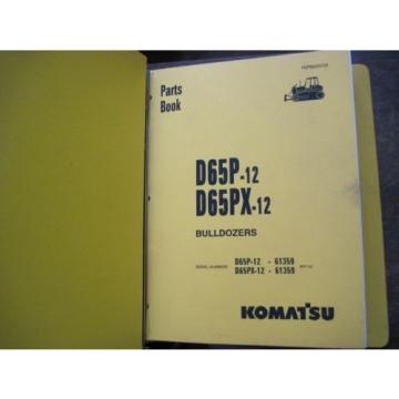 OEM KOMATSU Bulldozer Crawler D65P-12 D65PX-12 PARTS Catalog Manual Book