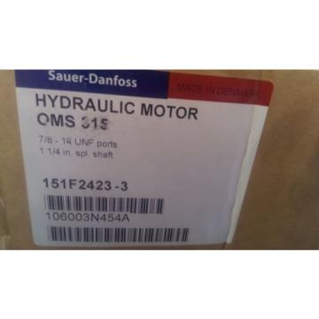 New Sauer Danfoss Hydraulic Motor OMS 315 Denmark
