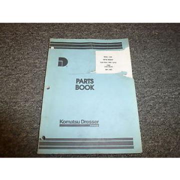 Komatsu Dresser 118B Motor Grader Parts Catalog Manual Book S/N 07601-10750