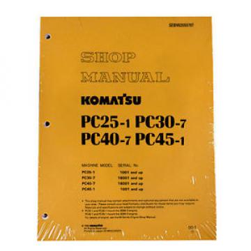 Komatsu Service PC25-1/PC30-7/PC40-7/PC45-1 Shop Manual