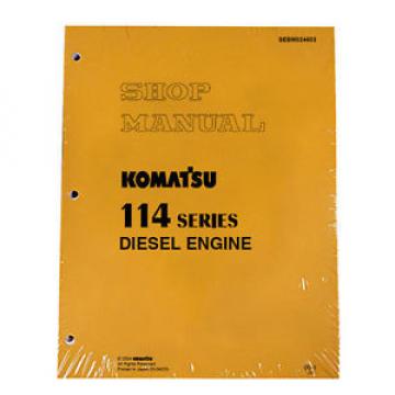 Komatsu 114 Series Diesel Engine Service Workshop Printed Manual
