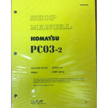 Komatsu Service PC03-2 Shop Manual Repair Book NEW