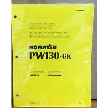 Komatsu Service PW130-6K Excavator Shop Manual NEW REPAIR