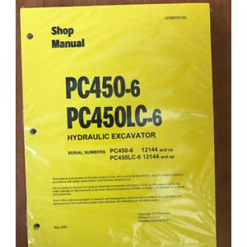 Komatsu PC450-6, PC450LC-6 Service Repair Printed Manual 12144 AND UP