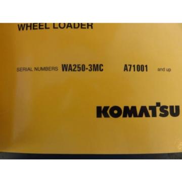 Komatsu WA250-3MC Parts and Operation and Maintenance Manuals