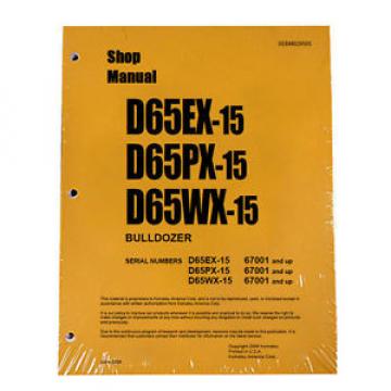 Komatsu D65EX-15, D65PX-15, D65WX-15 Service Repair Printed Manual