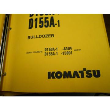 KOMATSU SHOP MANUAL - D150A-1 / D155A-1 BULLDOZER -1993