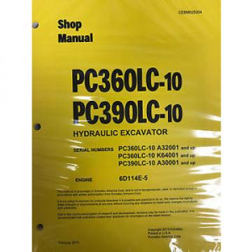 Komatsu PC360LC-10 PC390LC-10 Service Repair Printed Manual