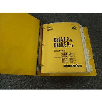 Komatsu D80A-18 D85A-18 D80E-18 Bulldozer Dozer Shop Service Repair Manual
