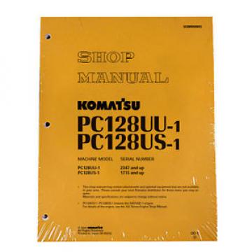 Komatsu Service PC128US-1, PC128UU-1 Shop Manual Book