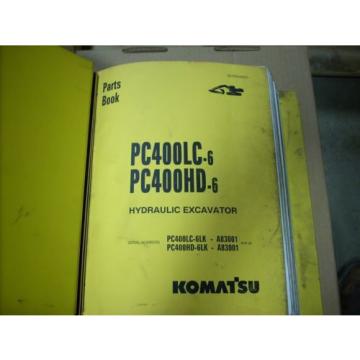 Komatsu Parts Book PC400LC-6, PC400HD-6 Hydraulic Excavator