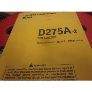 Komatsu D275A-2 Bulldozer Operation &amp; Maintenance Manual S/N 10127-