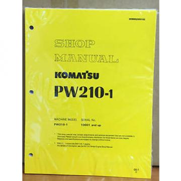 Komatsu Service PW210-1 Excavator Shop Manual NEW REPAIR BOOK