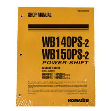Komatsu Service WB140PS-2, WB150PS-2 Backhoe Manual
