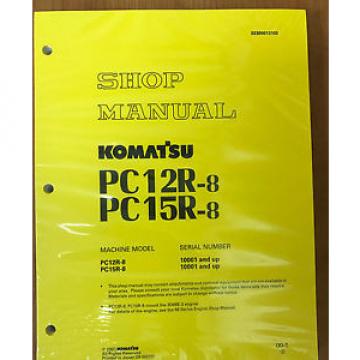 Komatsu Service PC12R-8, PC15R-8 Shop Manual NEW
