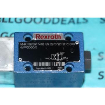 Rexroth R978917418 Directional Valve 4WP6D60/5 origin