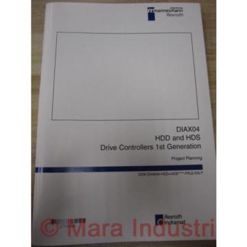 Rexroth Korea Italy 274944 Manual DIAX04 HDD And HDS (Pack of 6)