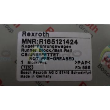 REXROTH Canada Egypt R165121424 RUNNERBLOCK/BALL RALL *NEW IN BOX*