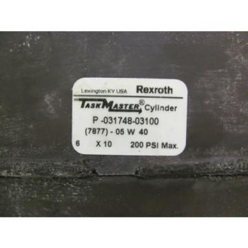 Rexroth Greece Australia P-031748-03100 Pneumatic Cylinder 200 PSI (7877)-05 W 40 8.5&#034; Stroke NNB
