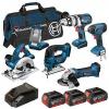 BOSCH BAG+6RS 18V 6 PIECE CORDLESS KIT 3 X 4.0AH COOLPACK 0615990G8J BRAND NEW #1 small image