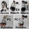 Hyundai R Hitachi EX  ZAX  Komatsu PC PC-7 starter Ignition Switch excavator #1 small image
