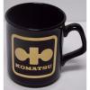 Vtg 1980s Japan Komatsu DOZER CONSTRUCTION EQUIPMENT Advertising Coffee Cup Mug #2 small image