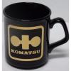 Vtg 1980s Japan Komatsu DOZER CONSTRUCTION EQUIPMENT Advertising Coffee Cup Mug #4 small image