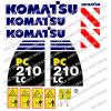 KOMATSU pc210lc -8 Escavatore Adesivo Decalcomania Set