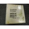 Komatsu D60E8 D65E8 Bulldozer Dozer Crawler Parts Catalog Manual S/N 45001-Up #1 small image