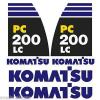 Komatsu PC200-8LC Decals Stickers New Repro Decal Kit