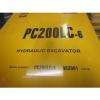 Komatsu PC200LC-6 Hydraulic Excavator Parts Book Manual #1 small image