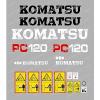 KOMATSU pc120-5 Escavatore Adesivo Decalcomania Set