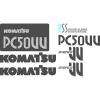 Komatsu PC 50UU NS Excavator Decal Set with RSS and Avance UU Decals #1 small image