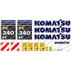 KOMATSU PC340LC DIGGER DECAL STICKER SET